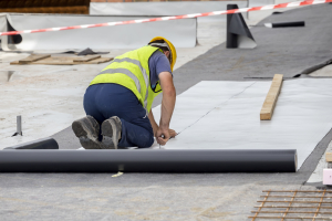 Waterproofing,And,Insulation,At,Construction,Site,,Waterproofing,Membrane,Preventing,Water Waterproofing Essex